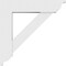 Ekena Millwork Standard Traditional Architectural Grade PVC Bracket with Traditional Ends, 5"W x 30"D x 30"H BKTP05X30X30TRA01 - alternate 2